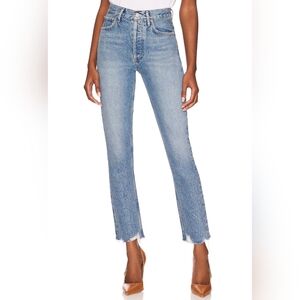 Agolde Riley Crop Jeans In Haven Wash Size 24